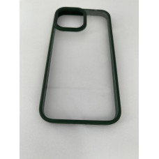 Чехол прозрачный TPU Case на iPhone 14 v2 (Green ice)