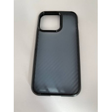 Чехол прозрачный TPU Case на iPhone 14 v2 (Rebristij Gray)