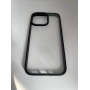 Чехол прозрачный TPU Case на iPhone 14 v5 (Black)