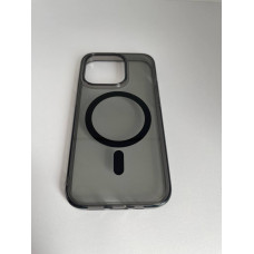 Чехол прозрачный TPU Case на iPhone 14 с Magsafe v2 (Dark Ash)