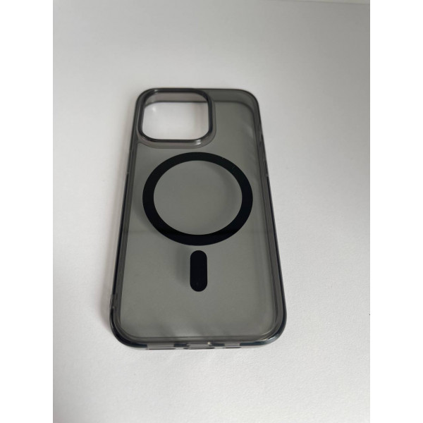 Чехол прозрачный TPU Case на iPhone 14 Pro Magsafe v2 (Dark Ash)