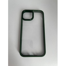 Чехол прозрачный TPU Case на iPhone 14 Plus v2 (Olive)
