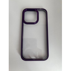Чехол прозрачный TPU Case на iPhone 14 (Deep Purple)