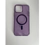 Чехол прозрачный TPU Case на iPhone 14 Pro Max с Magsafe (Deep Purple)