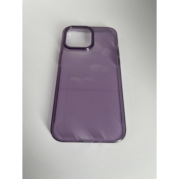 Чехол прозрачный TPU Case на iPhone 14 Plus (Purple)