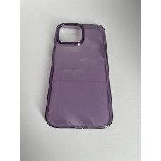 Чехол прозрачный TPU Case на iPhone 14 Pro (Purple)