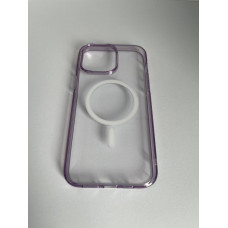 Чехол прозрачный TPU Case на iPhone 14 Pro Max с Magsafe (Ice Purple)