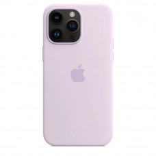 Чехол кожаный на iPhone 15 pro MagSafe Leather Case (Purple)