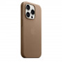 Чехол кожаный на iPhone 15 pro MagSafe Leather Case (Brown / Taupe)