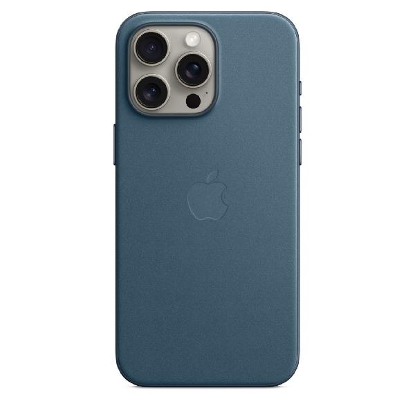 Чехол Apple FineWoven with MagSafe для iPhone 15 Pro Max Pacific Blue (Тихоокеанский голубой)