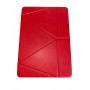 Защитный чехол Logfer на iPad 10.2 красный кожзам