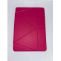 Защитный чехол Logfer на iPad 10.2 малиновый кожзам