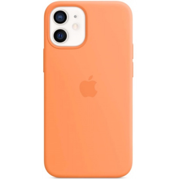 Чехол Apple Silicone MagSafe для iPhone 12 mini Kumquat