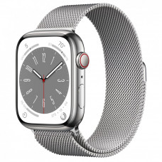 Б/У Apple Watch Series 8, 45 мм, нержавеющая сталь серебристого цвета