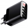 Сетевое зарядное устройство Baseus Mirror Lake Digital Display 30W 4xUSB - Black Черное (CCJMHB-B01)