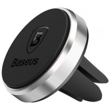 Автомобильный держатель для телефона в дефлектор магнитный Baseus - Black черный (SUGENT-MO01)
