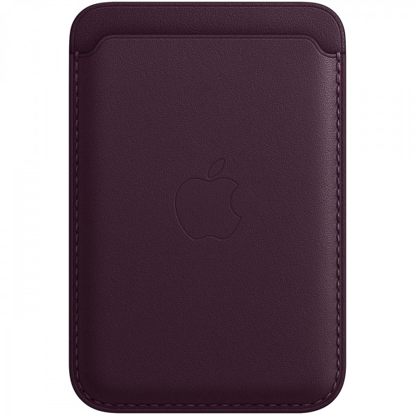 Кардхолдер для Apple iPhone Leather Wallet MagSafe Dark Cherry, темная вишня (MM0T3)