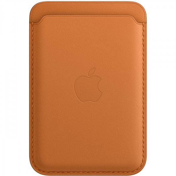 Кардхолдер для Apple iPhone Leather Wallet MagSafe Golden Brown, золотисто-коричневый (MM0Q3)