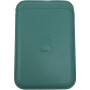 Кардхолдер для Apple iPhone Leather Wallet MagSafe Green, зеленый