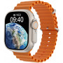 Смарт-часы WiWU SW01 Ultra, 49mm, с оранжевым ремешком