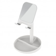 Держатель мобильного телефона с зеркалом WIWU Mirror Desktop Stand ZM201 белый (White)