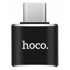 Переходник USB - Type-C Hoco UA5 Type-C to USB converter Черный, Black