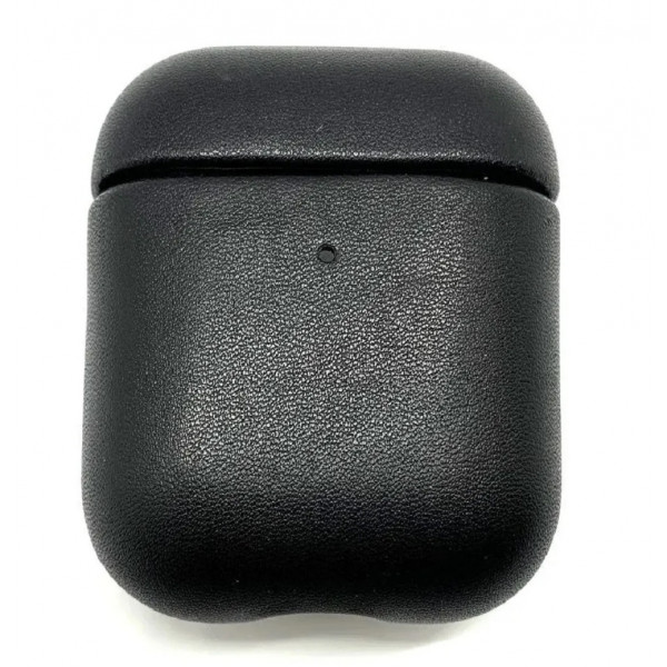 Чехол защитный K-DOO LuxCraft (PC+PU Leather) на Airpods 1/2 черный (Black)