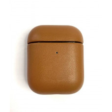 Чехол защитный K-DOO LuxCraft (PC+PU Leather) на Airpods 1/2 коричневый (Brown)