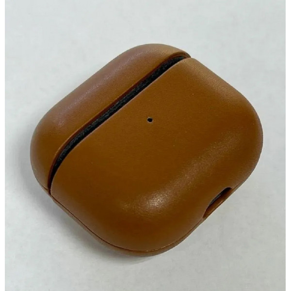 Чехол защитный K-DOO LuxCraft (PC+PU Leather) на Airpods Pro коричневый (Brown)