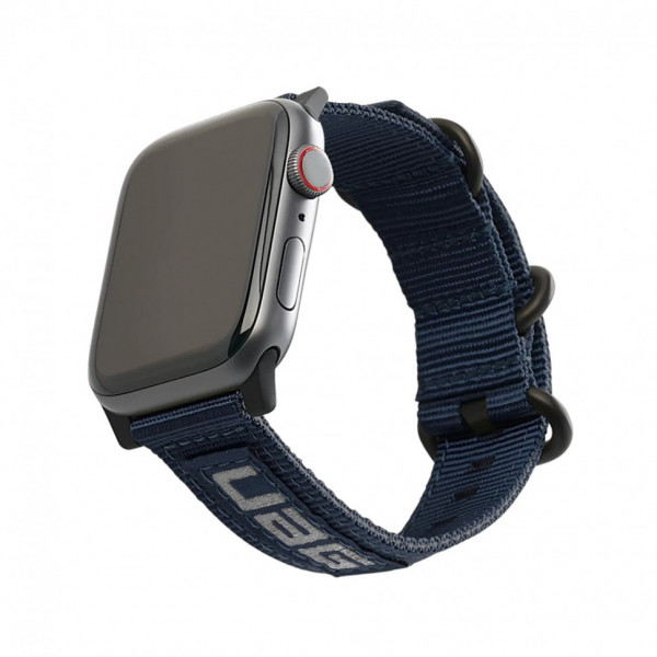 Ремешок UAG NATO Eco Straps для Apple Watch синий 42/44/45mm (Mallard)