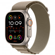 Apple Watch Ultra 2, 49 мм, титановый корпус, ремешок Alpine цвета олива