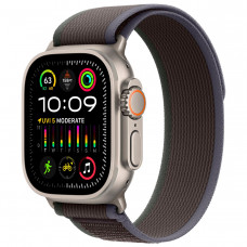 Apple Watch Ultra 2, 49 мм, титановый корпус, ремешок Alpine сине-черного цвета