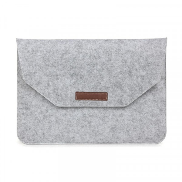 Фетровый чехол-конверт для MacBook 13.3 серый (Grey)