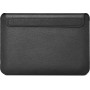 Конверт Wiwu Genuine Leather для MacBook Pro 14 из натуральной кожи, Черный (Black)