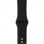Apple Watch Series 3 38mm Space Gray алюминиевый корпус черный спортивный ремешок