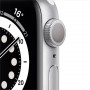 Apple Watch Series 6, 40 мм, алюминий серебристого цвета, спортивный ремешок белого цвета