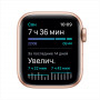 Apple Watch SE, 40 мм, алюминий золотистого цвета, спортивный ремешок цвета "розовый песок"