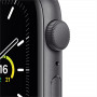 Apple Watch SE, 44 мм, алюминий цвета «серый космос», спортивный ремешок черного цвета