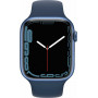 Apple Watch Series 7, 45 мм, алюминий синего цвета, спортивный ремешок «синий омут»