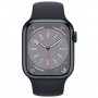Apple Watch Series 8, 45 мм, алюминий цвета «тёмная ночь», спортивный ремешок «тёмная ночь»