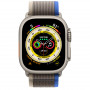 Apple Watch Ultra, 49 мм, титановый корпус, спортивный ремешок сине-серого цвета