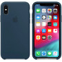 Силиконовый чехол Apple Silicone Case для iPhone XS Pacific Green синий