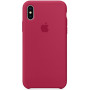 Чехол Apple для iPhone X Silicone Case Rose Red красный