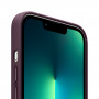 Чехол Apple Leather Case для Apple iPhone 13 Pro with MagSafe фиолетовый (Dark Cherry)
