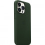 Чехол Apple Leather Case для Apple iPhone 13 Pro with MagSafe зеленый (Sequoia Green)