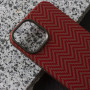 Чехол K-Doo Case KEVLAR для Apple iPhone 12 Pro Max светло-красный (M Pattern)