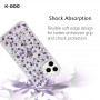 Чехол K-Doo Case FLOWERS для Apple iPhone 12 Pro Max маленькие сиреневые (Small Purple)