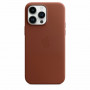 Чехол Apple Leather Case для Apple iPhone 14 Pro Max with MagSafe Коричневый (Brown)