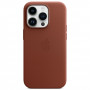 Чехол Apple Leather Case для Apple iPhone 14 Pro with MagSafe Темно-Коричневый (Brown)