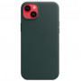Чехол Apple Leather Case для Apple iPhone 14 Plus with MagSafe Зеленый (Forest Green)